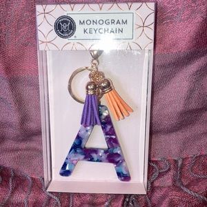 Multiple letters Monogram keychain